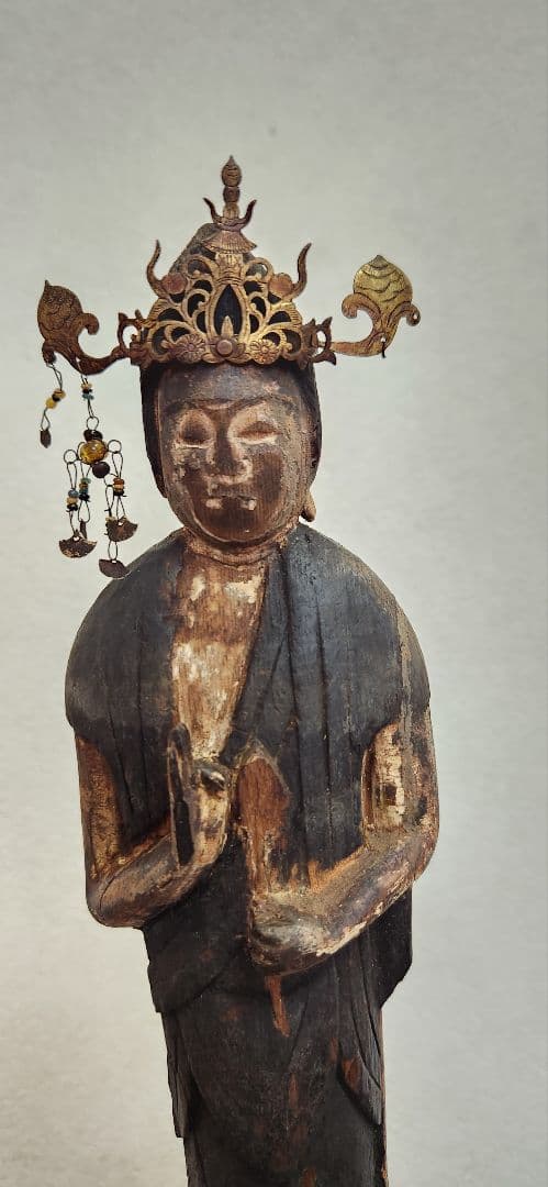 仏像‥木彫観音立像‥仏教美術