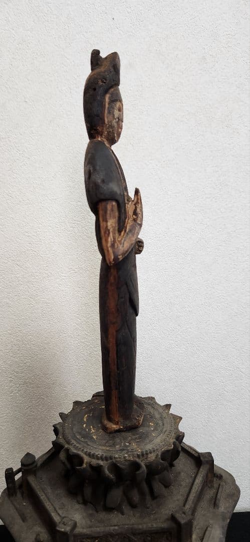 仏像‥木彫観音立像‥仏教美術
