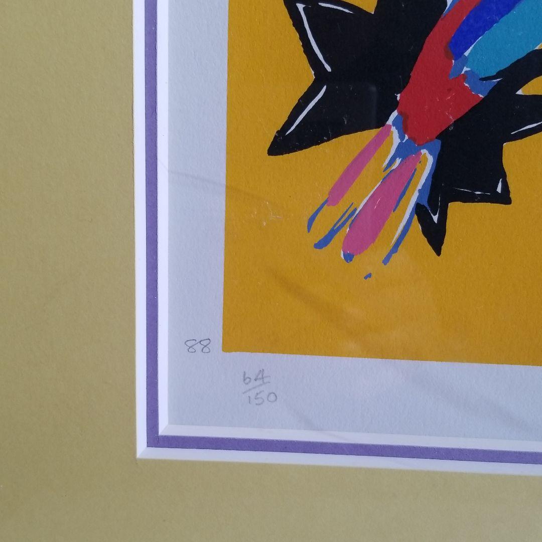 《お薦め品》大型イラスト絵画　64/150限定　版画　美術品　インテリア