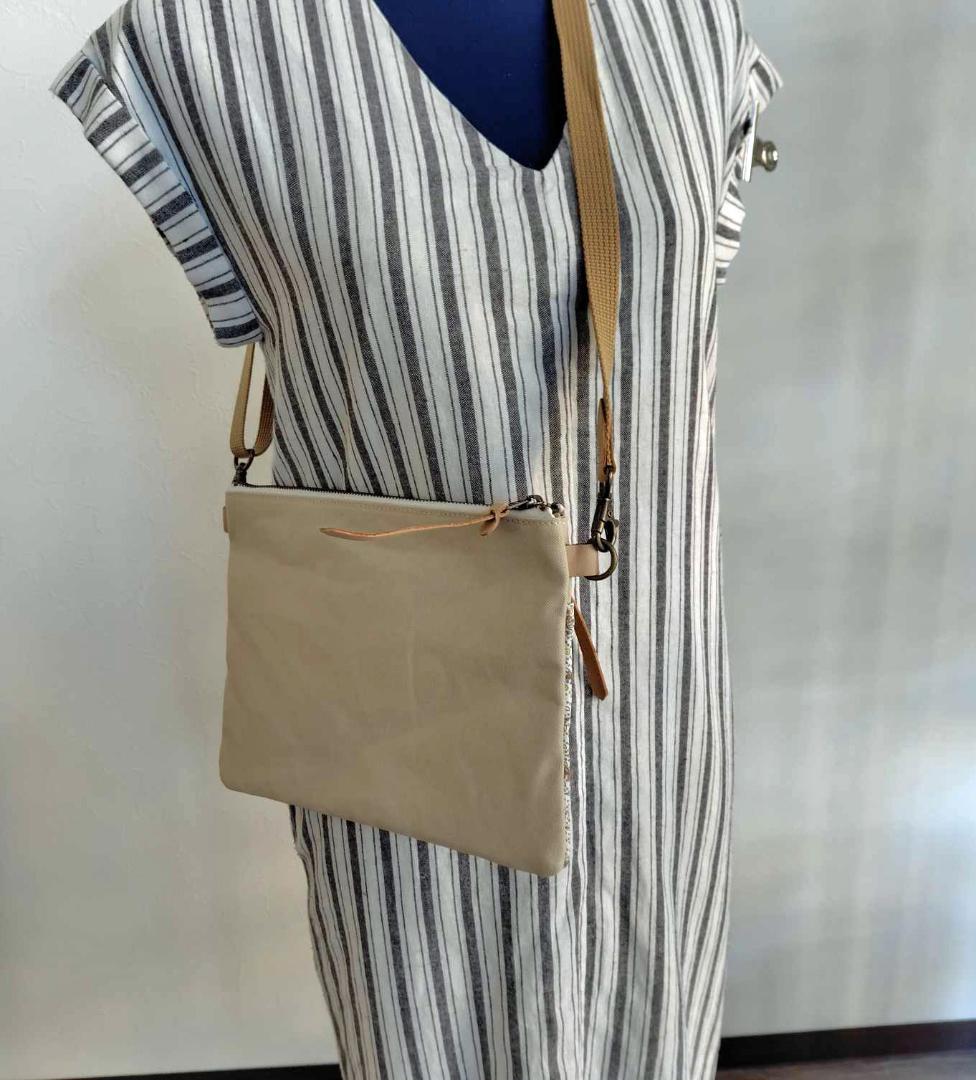 そ*ら様 ④ミナペルホネン/フォレストウェーブ×アネモネ　グリーン/サコッシュ