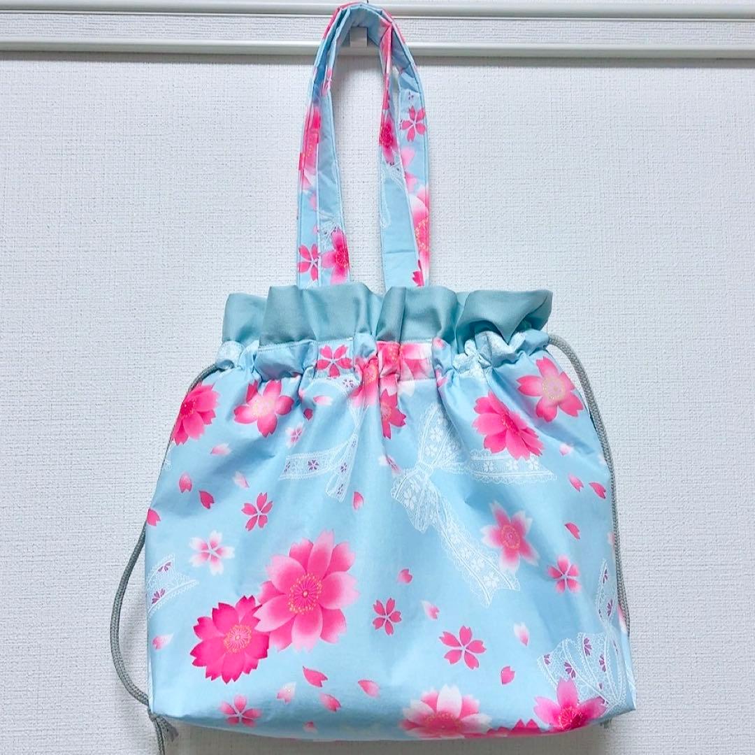 ★JJ専用②★ ハンドメイドトートバッグ 巾着型 F31