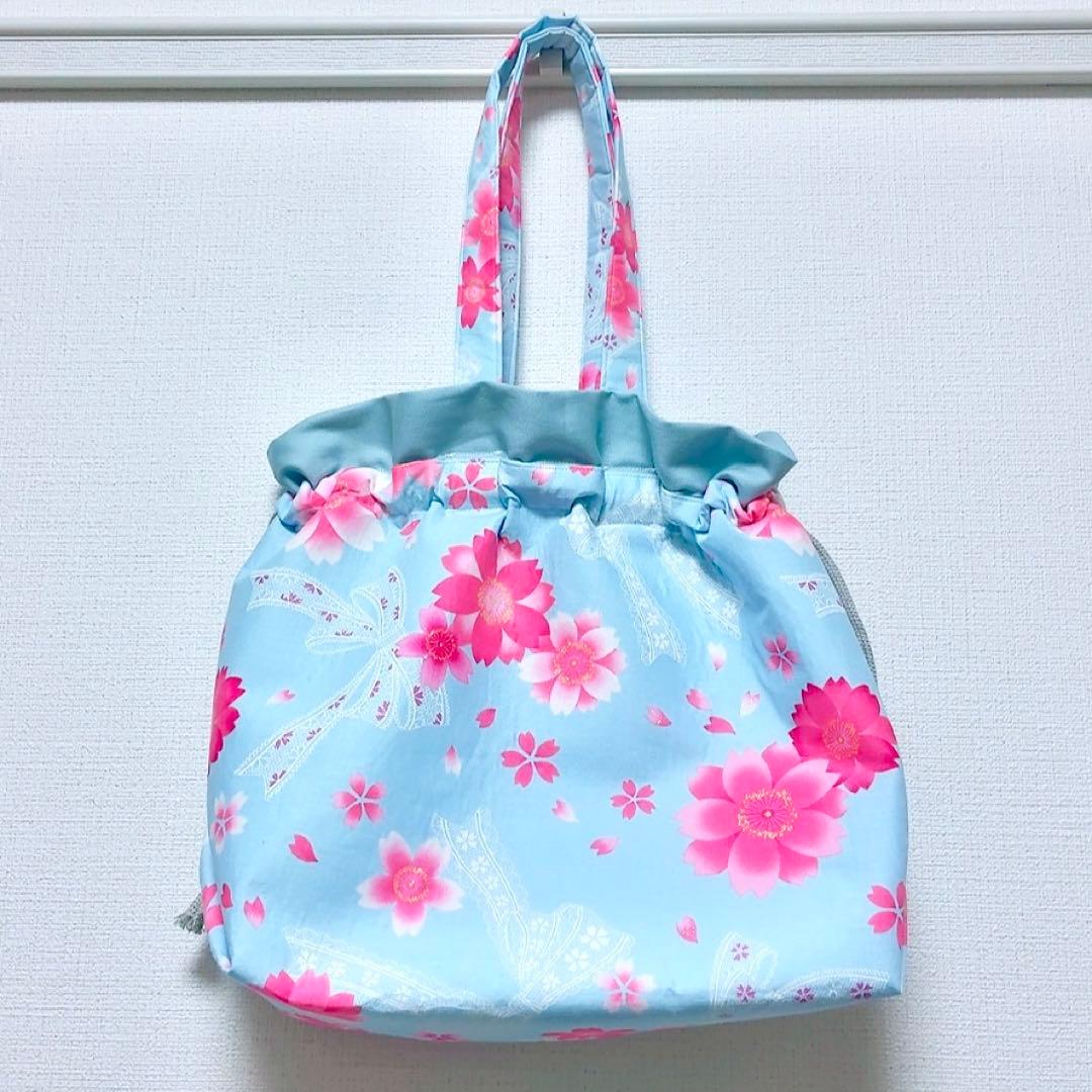 ★JJ専用②★ ハンドメイドトートバッグ 巾着型 F31