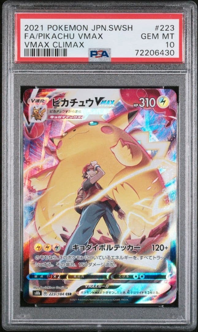 【PSA10】ピカチュウVMAX CSR S8b 223/184 2連番セット