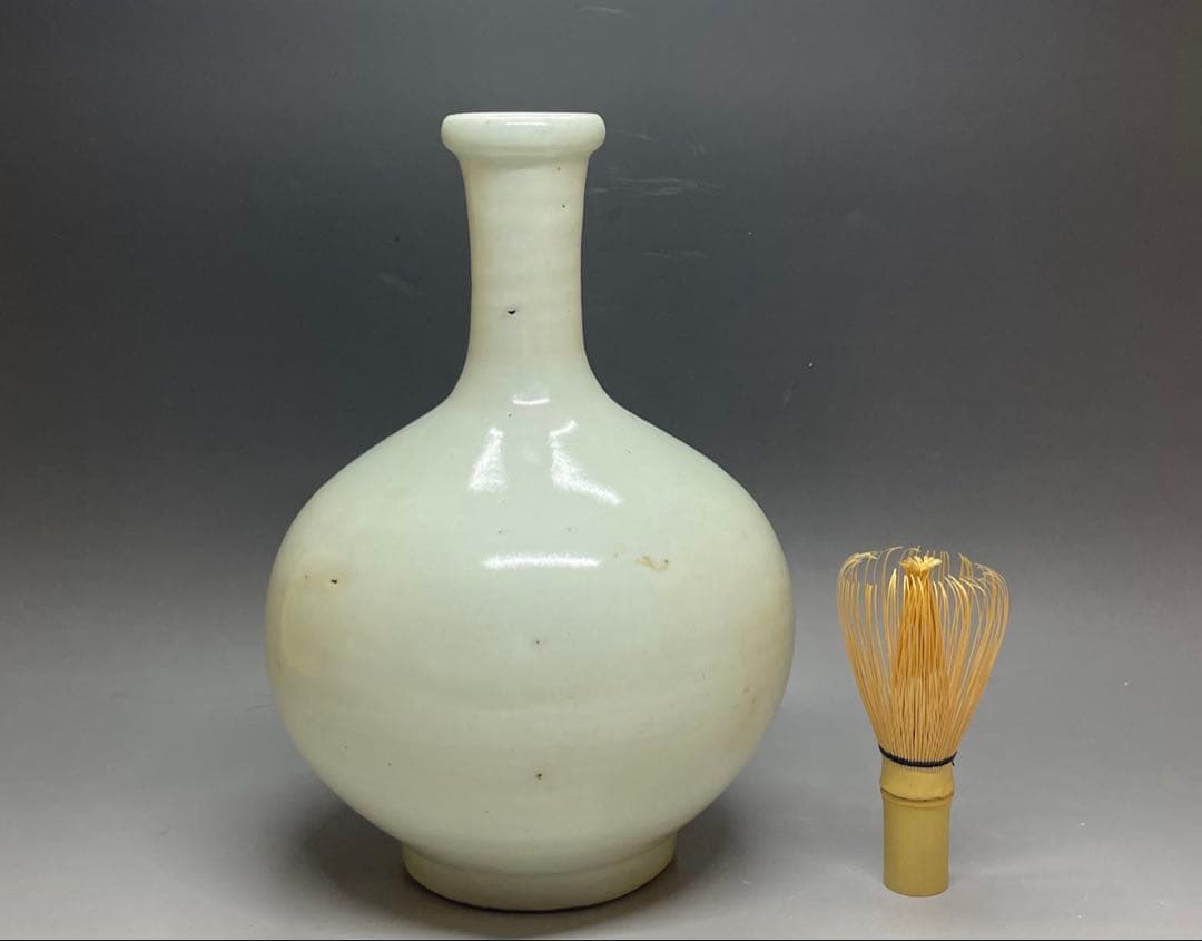 李朝　古伊万里　初期伊万里　白磁　徳利　花器　u0750