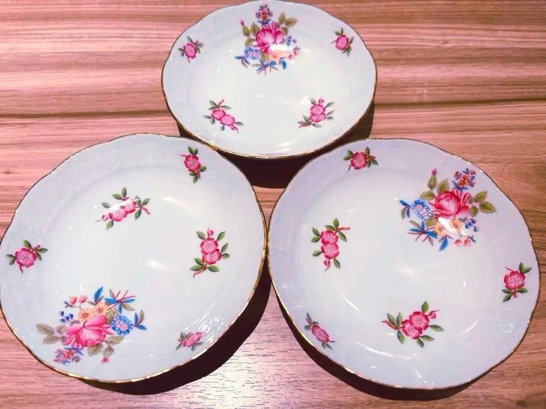 HEREND ヘレンド　フルーツ皿　3枚セット