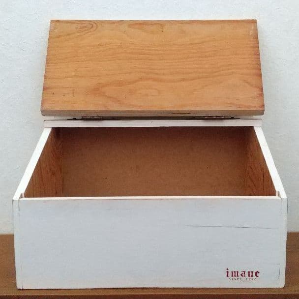 iman イマン【市松レッド】木製MILKボックス