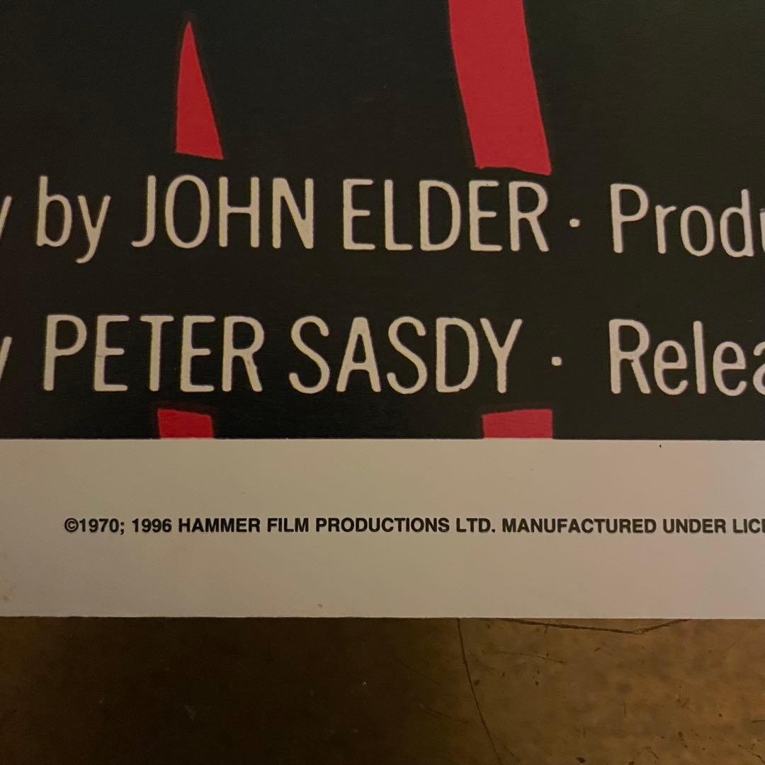 90s デッドTASTE THE BLOOD OF DRACULA 大判ポスター