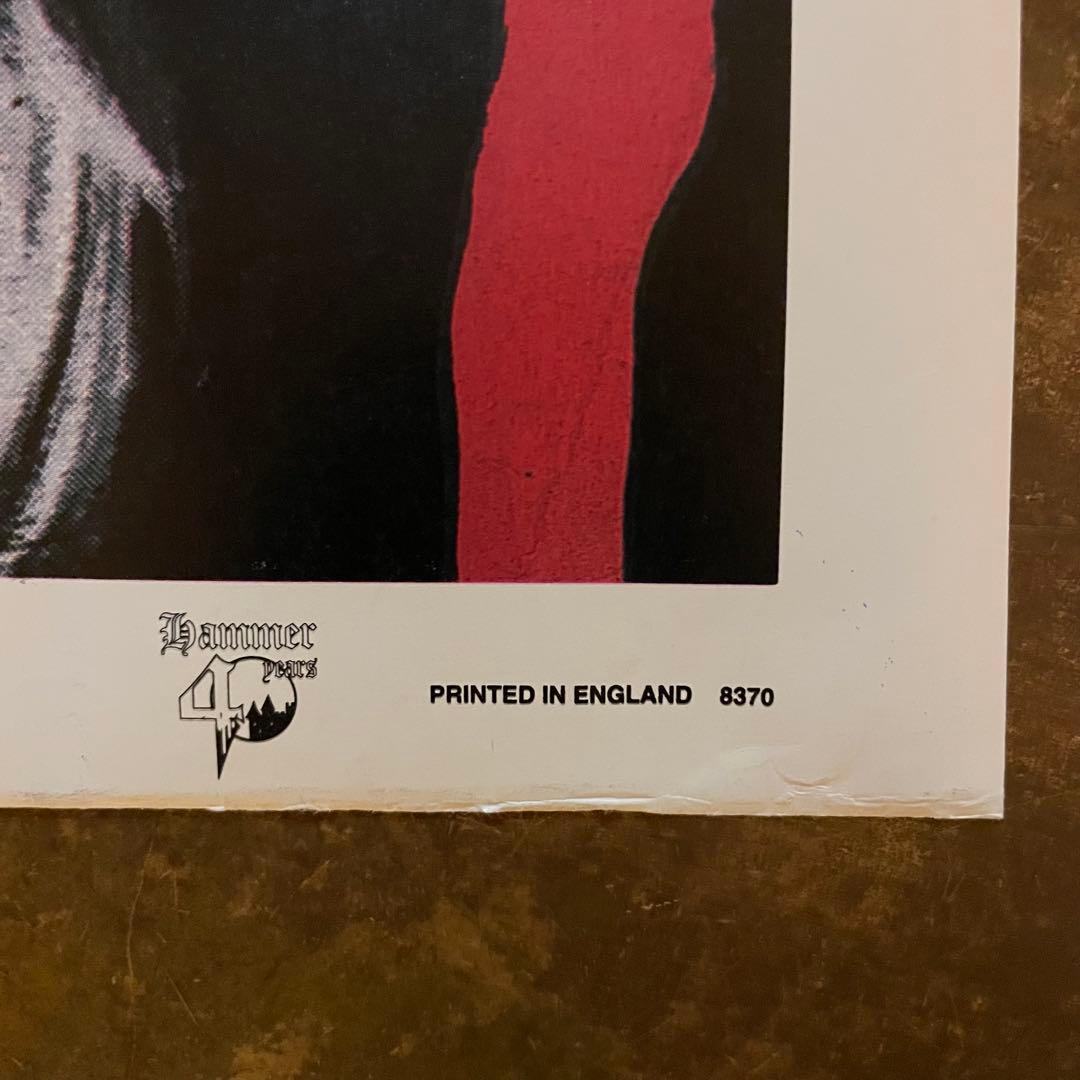 90s デッドTASTE THE BLOOD OF DRACULA 大判ポスター