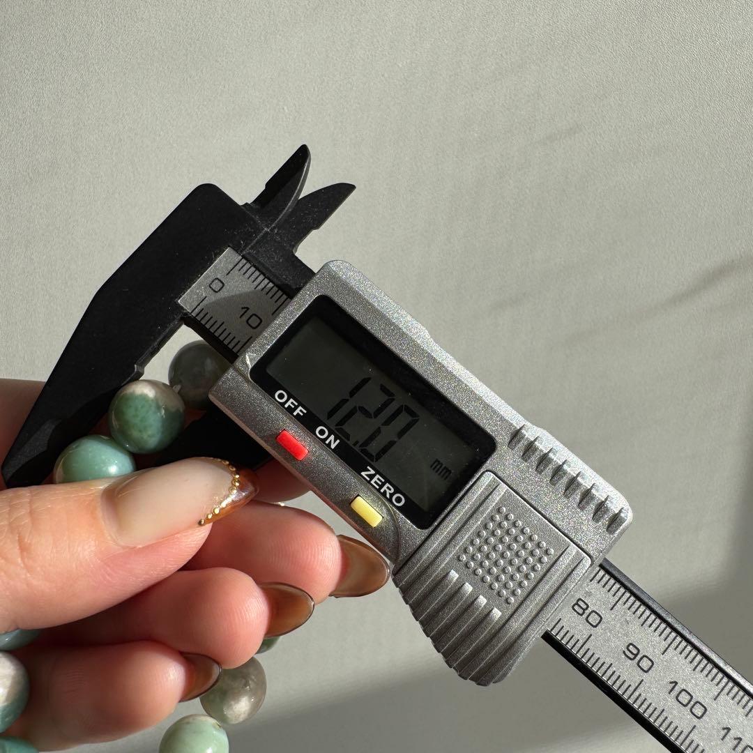 一点物　天然石　ハンドメイドブレス　グリーン　桜瑪瑙　ジャスミンブレス　高品質