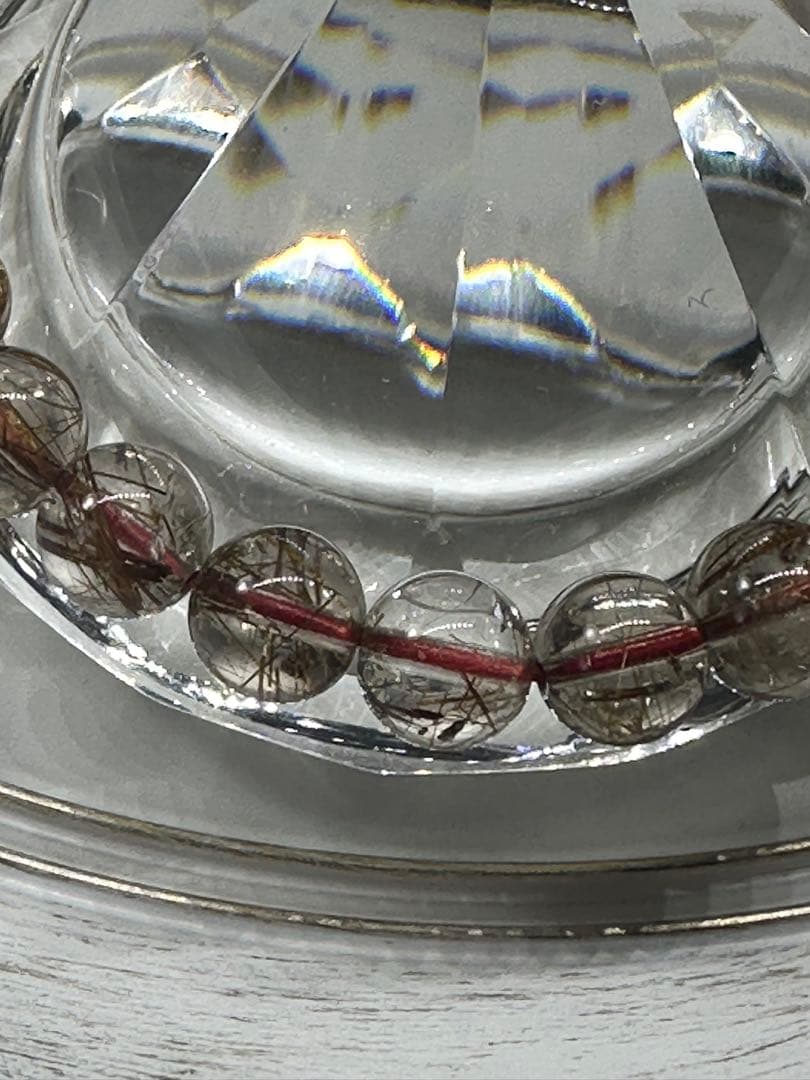 ルチルクォーツレッド 天然石ブレスレット