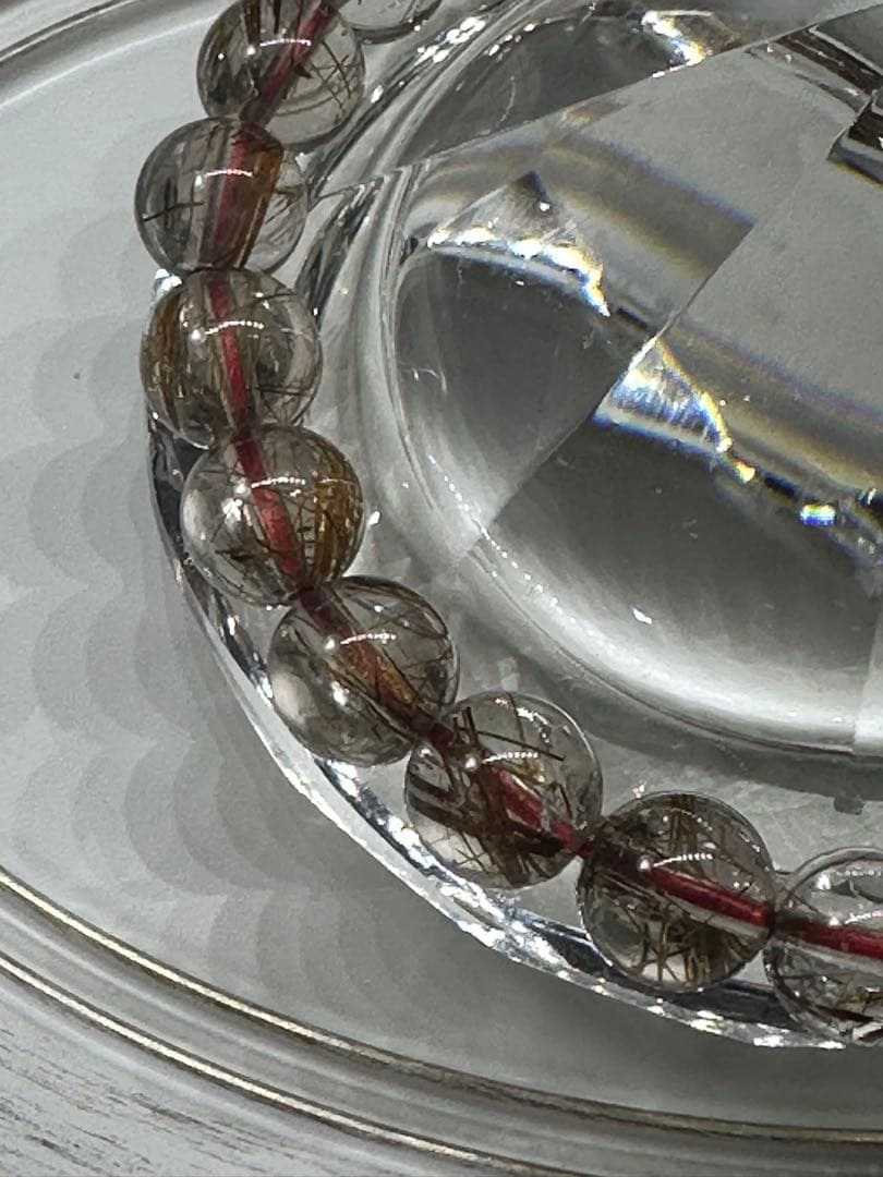 ルチルクォーツレッド 天然石ブレスレット