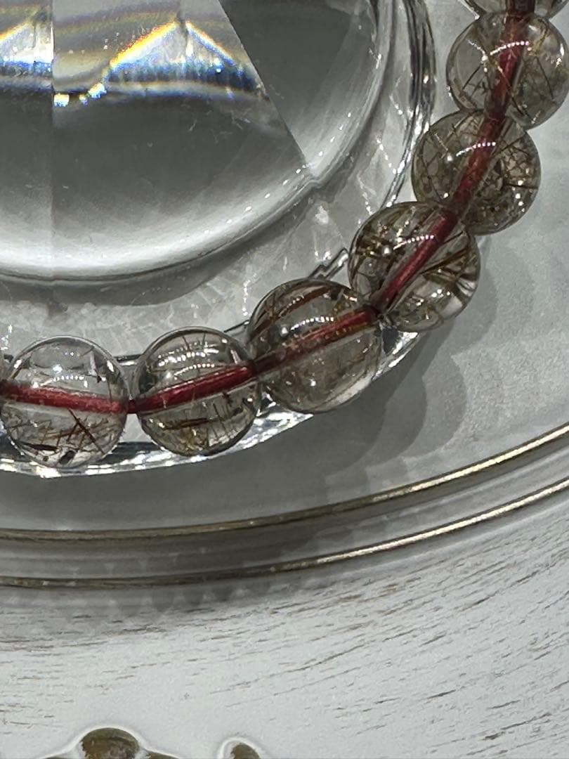 ルチルクォーツレッド 天然石ブレスレット