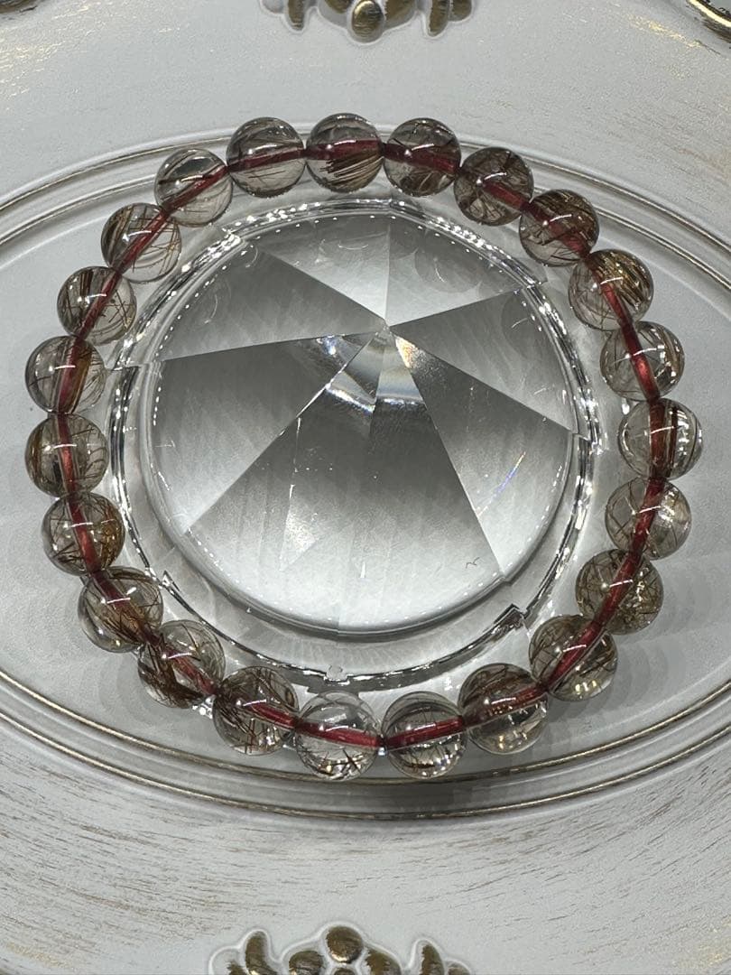 ルチルクォーツレッド 天然石ブレスレット