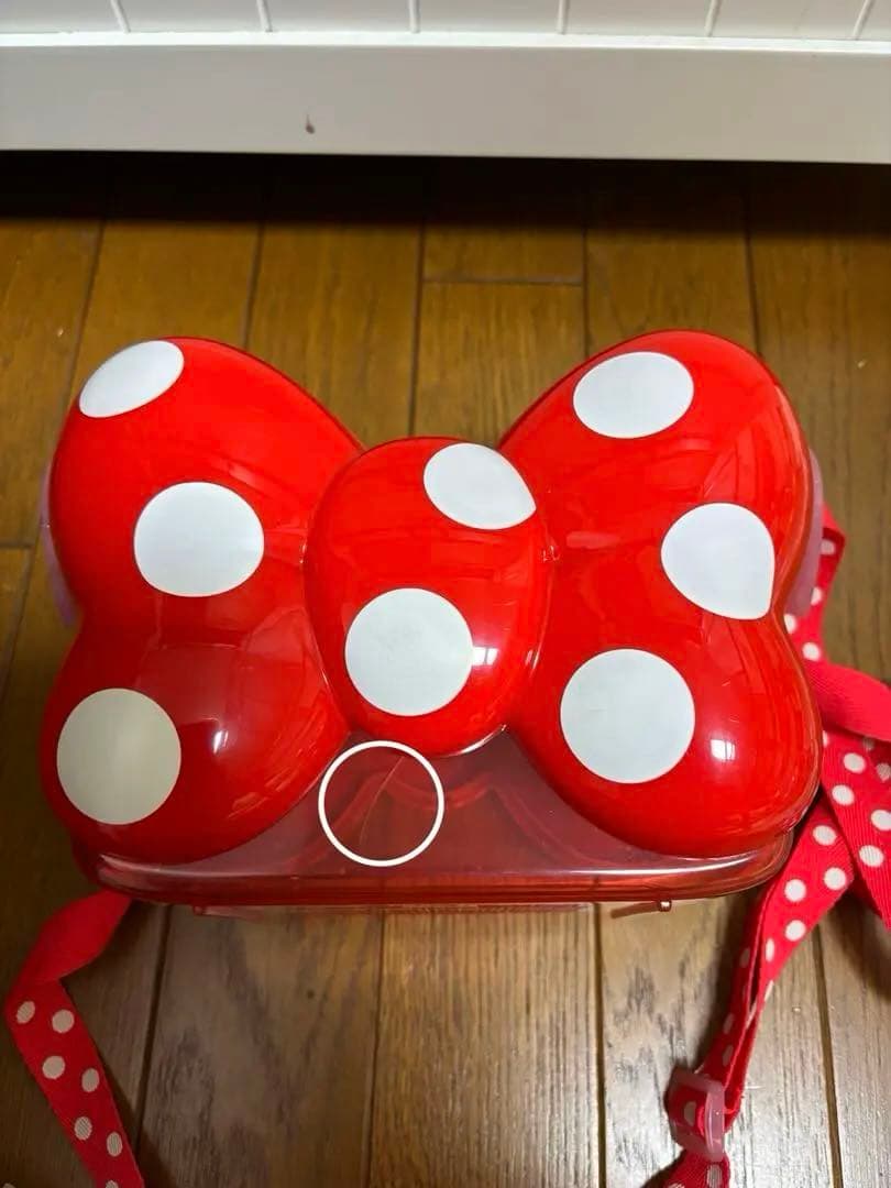 ディズニー　ミニー　リボン　ポップコーンバケット