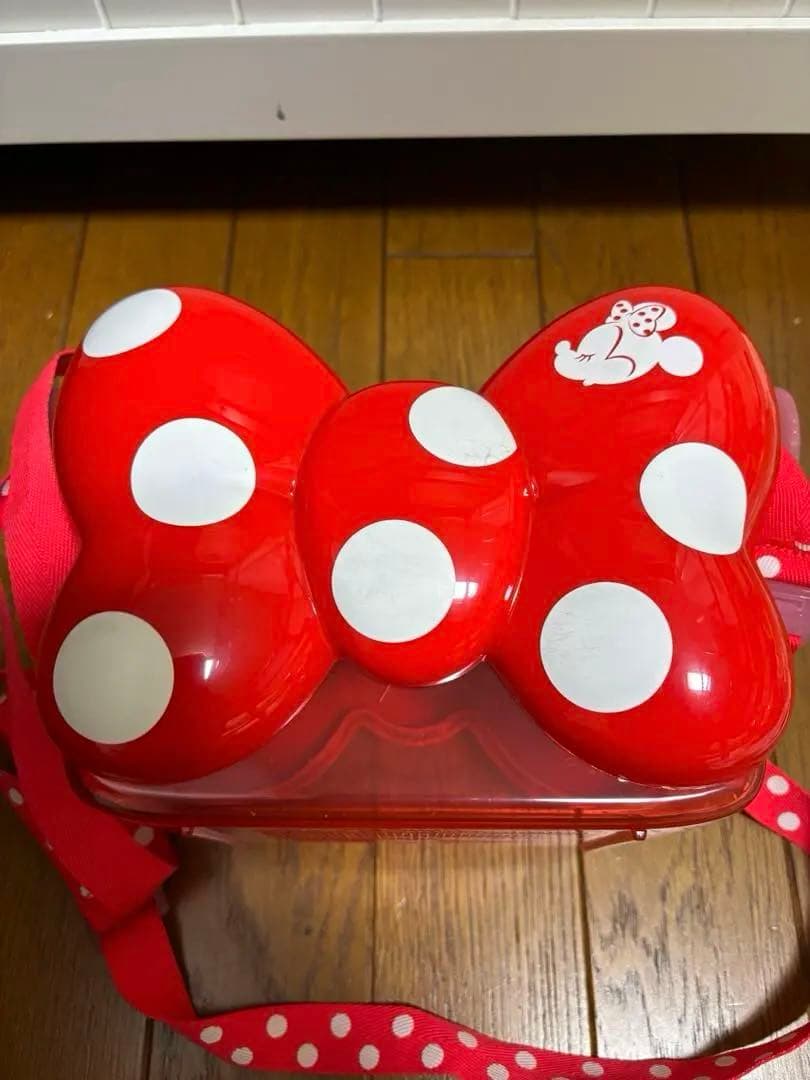 ディズニー　ミニー　リボン　ポップコーンバケット