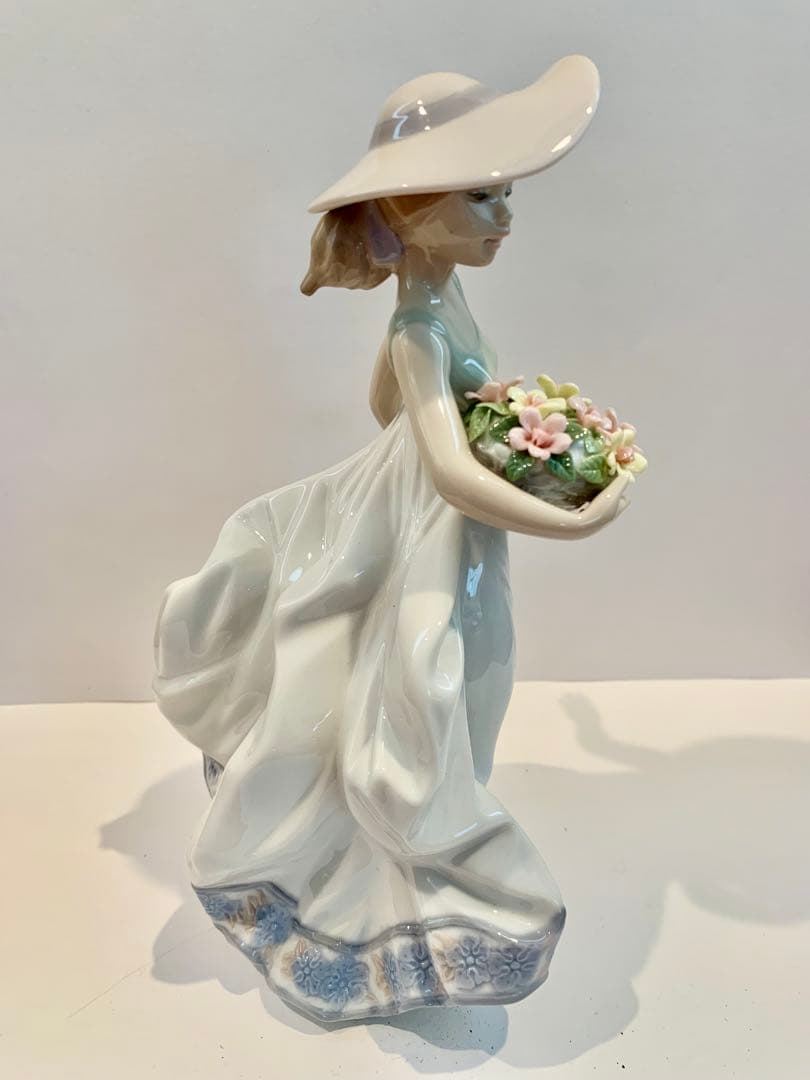 リヤドロ　LLADRO　春の花かご　#5790　置物　陶磁器