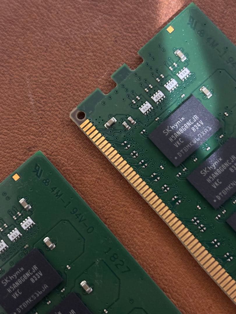 【ジャンク】Kingston DDR4 16GB 4枚 計64GB