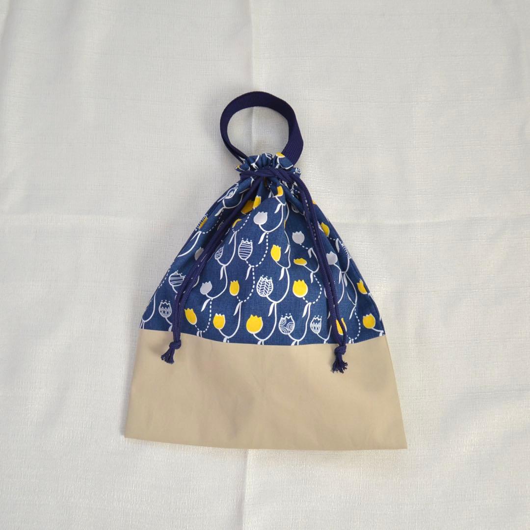 入園・入学準備6点セット　チューリップ　ネイビー　イエロー