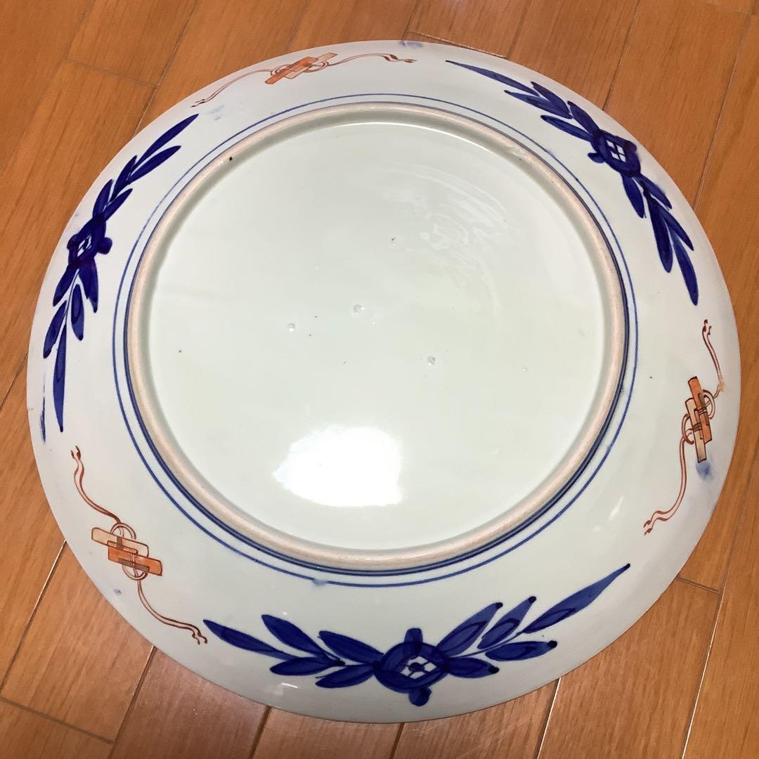 古伊万里　金欄色絵　夫婦水鳥紋　大皿　飾り皿　李朝・大聖寺・輪島塗好き