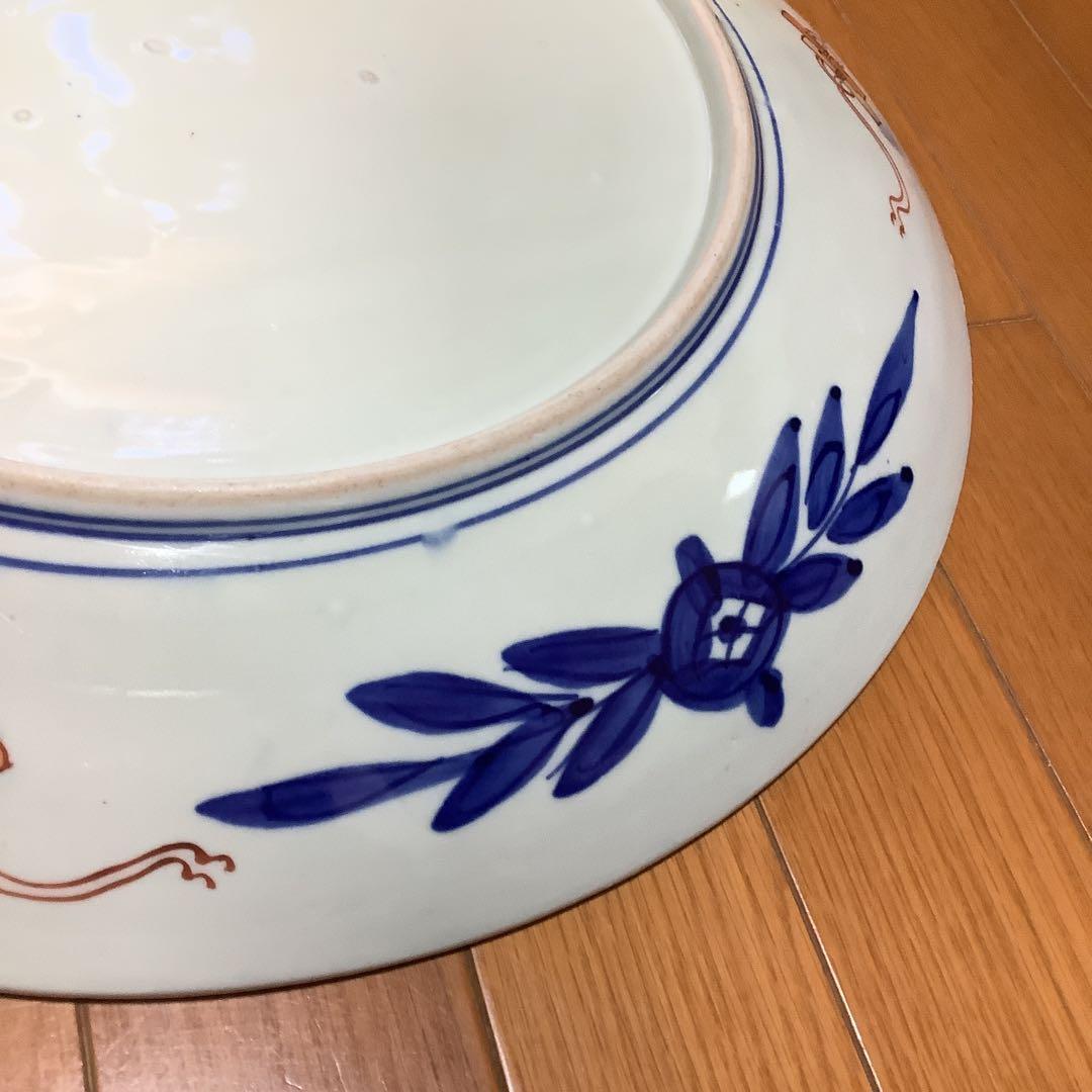 古伊万里　金欄色絵　夫婦水鳥紋　大皿　飾り皿　李朝・大聖寺・輪島塗好き