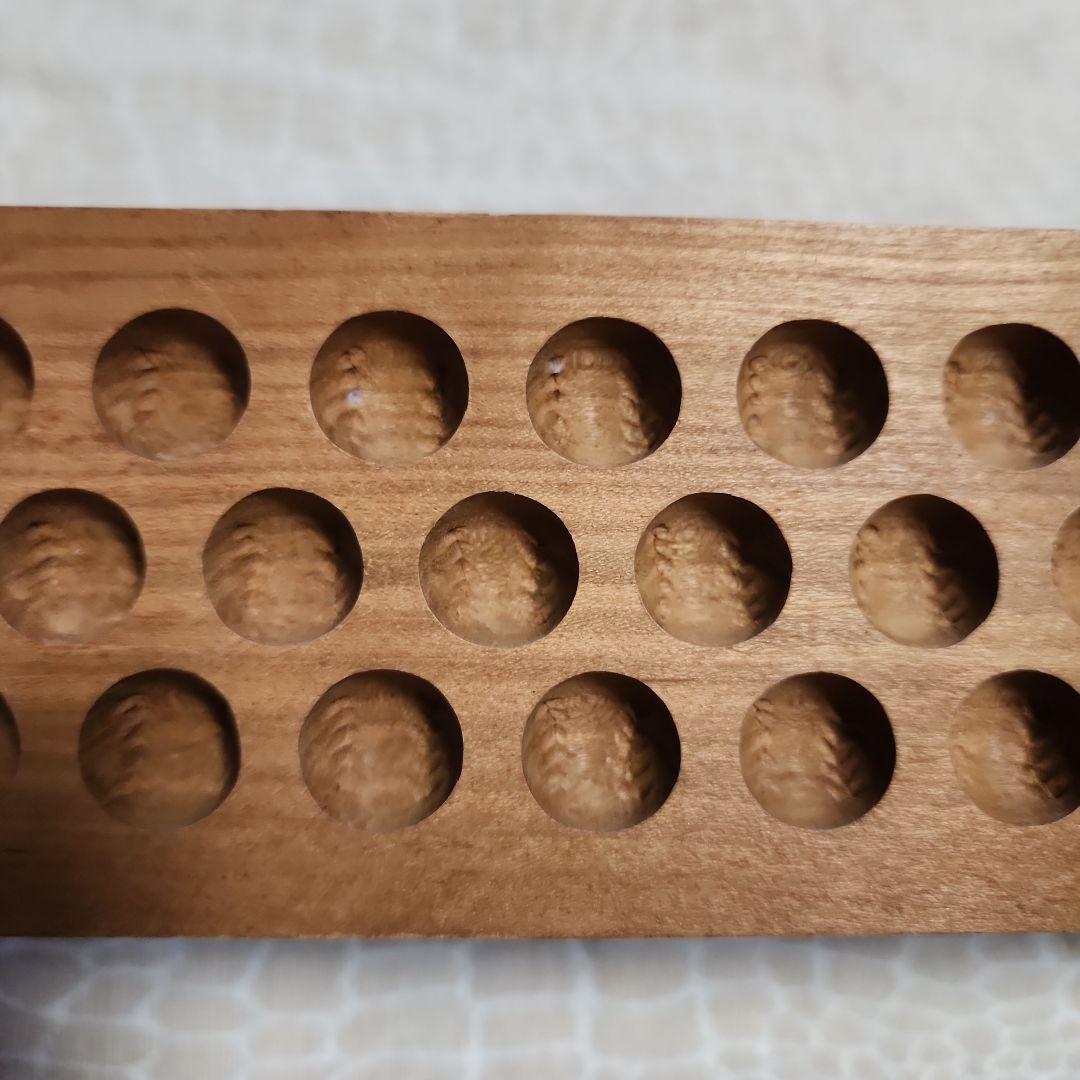 菓子木型　野球　古い 木型 菓子型 和菓子 木製 古道具 古物