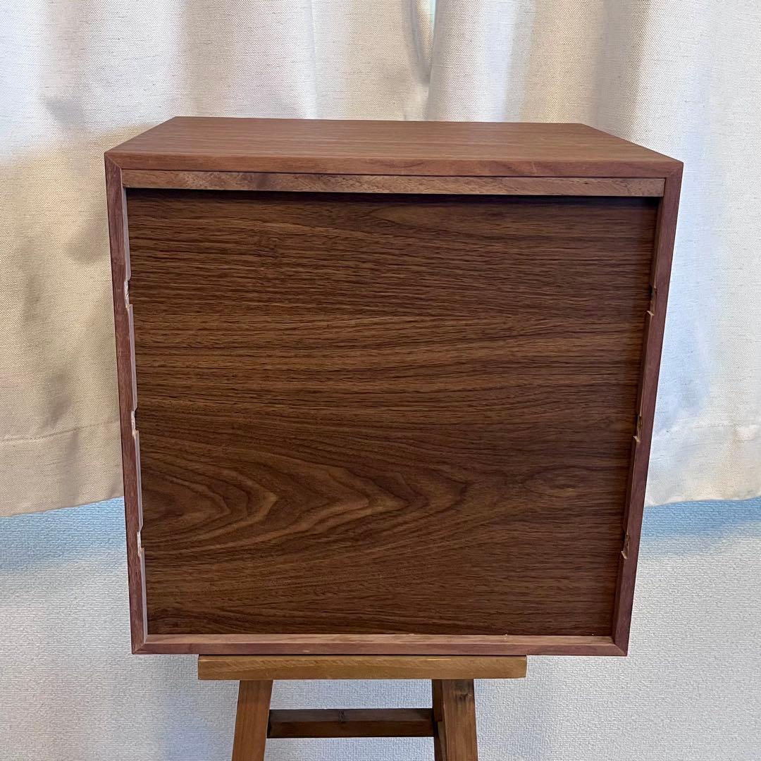 無印良品　スタッキングチェスト・引出し・４段　ウォールナット材