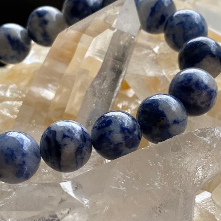 SALE品デュモルチェライトインクォーツ ブレスレット