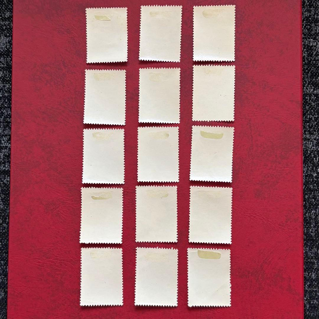 【未使用】中国切手　特６１　牡丹　１５種完