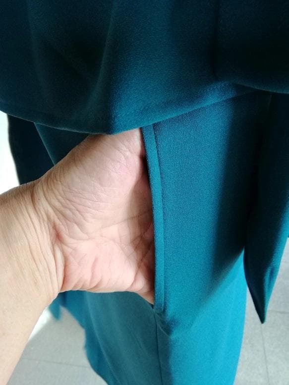 Mサイズ 1枚限定セールグリーン茶道お稽古用エプロン 116100-30