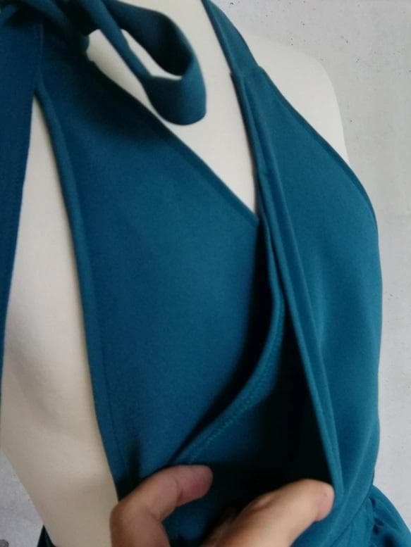 Mサイズ 1枚限定セールグリーン茶道お稽古用エプロン 116100-30