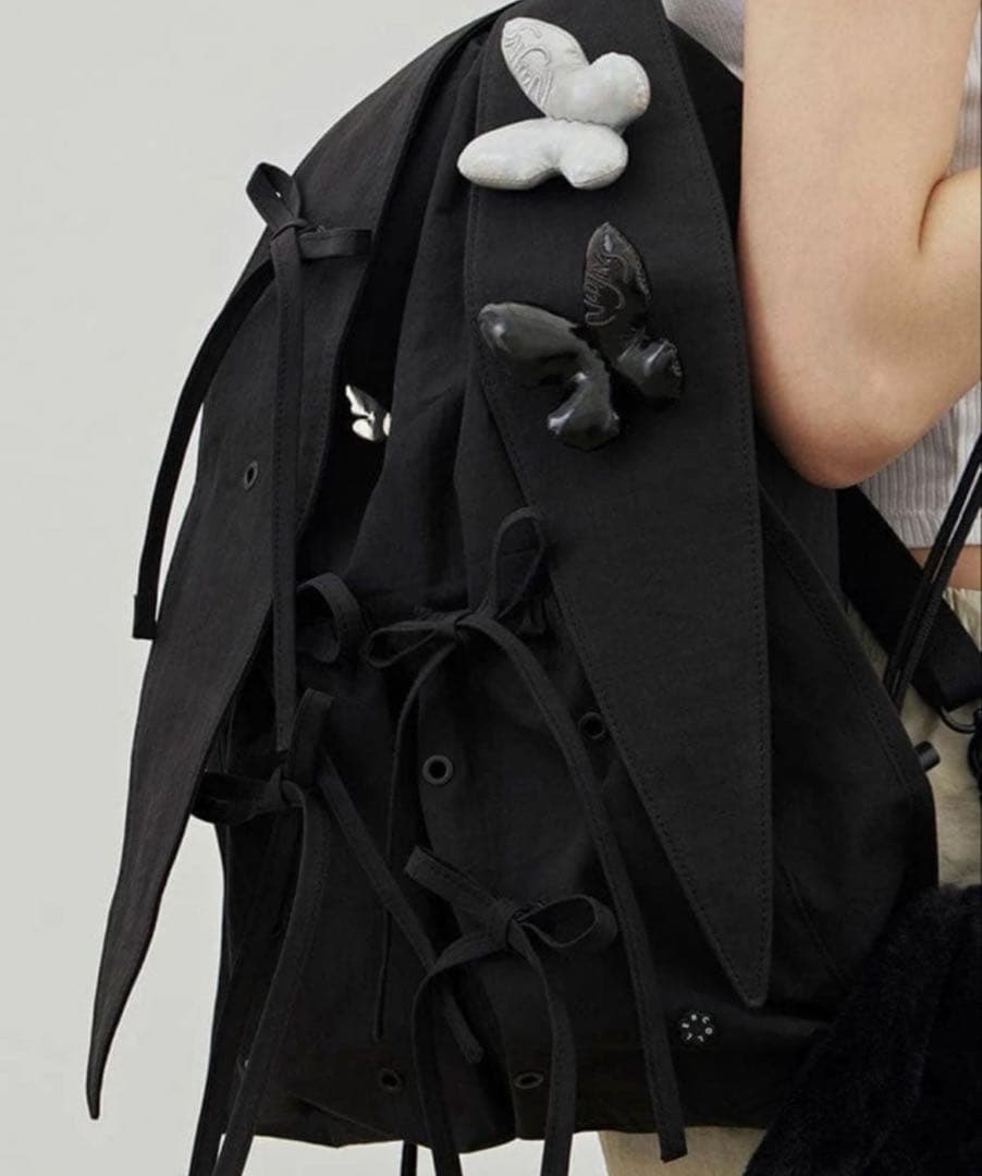 newjeans coller Rabbit String Bag ナップサック