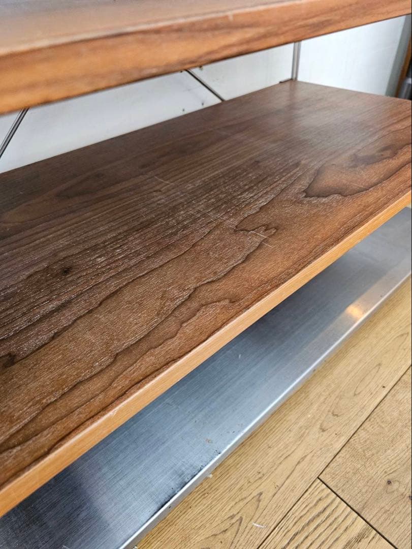 無印良品　ステンレスユニットシェルフ　幅86センチ