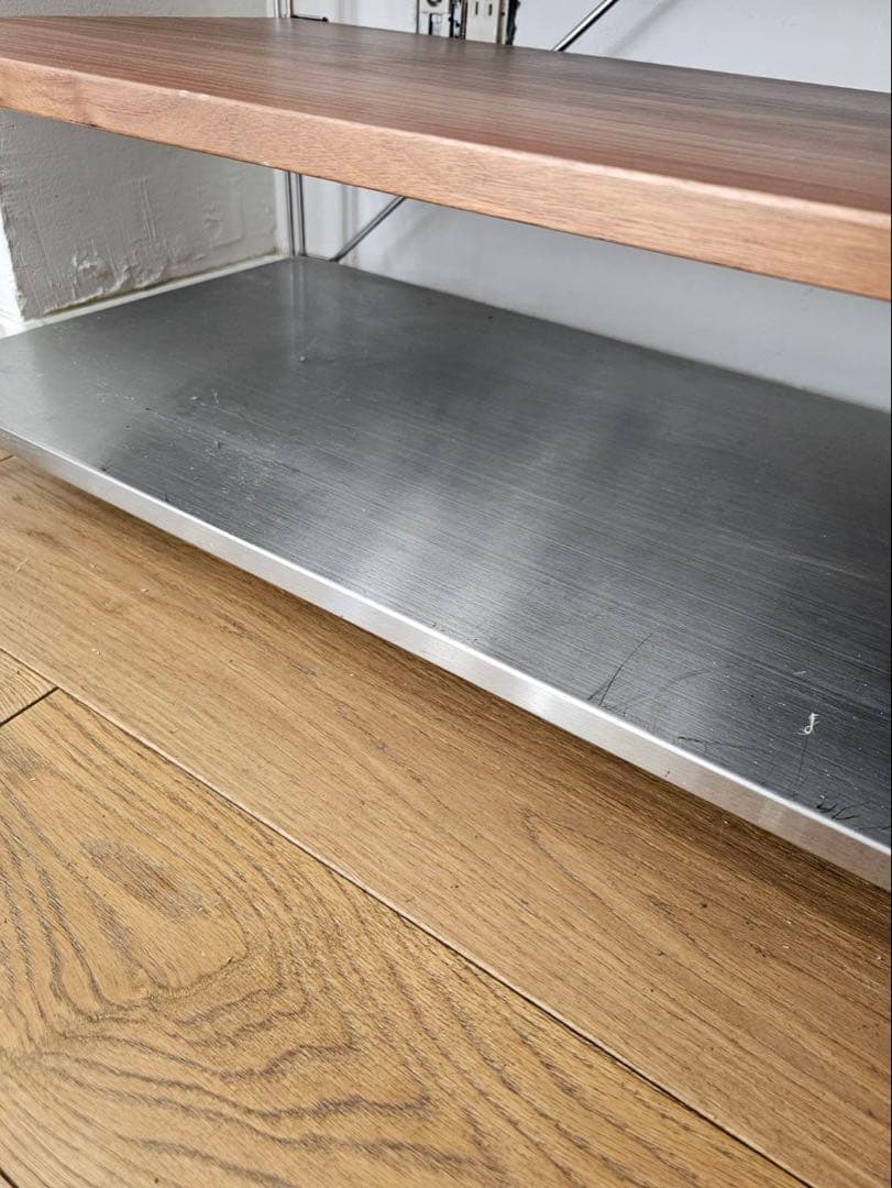 無印良品　ステンレスユニットシェルフ　幅86センチ