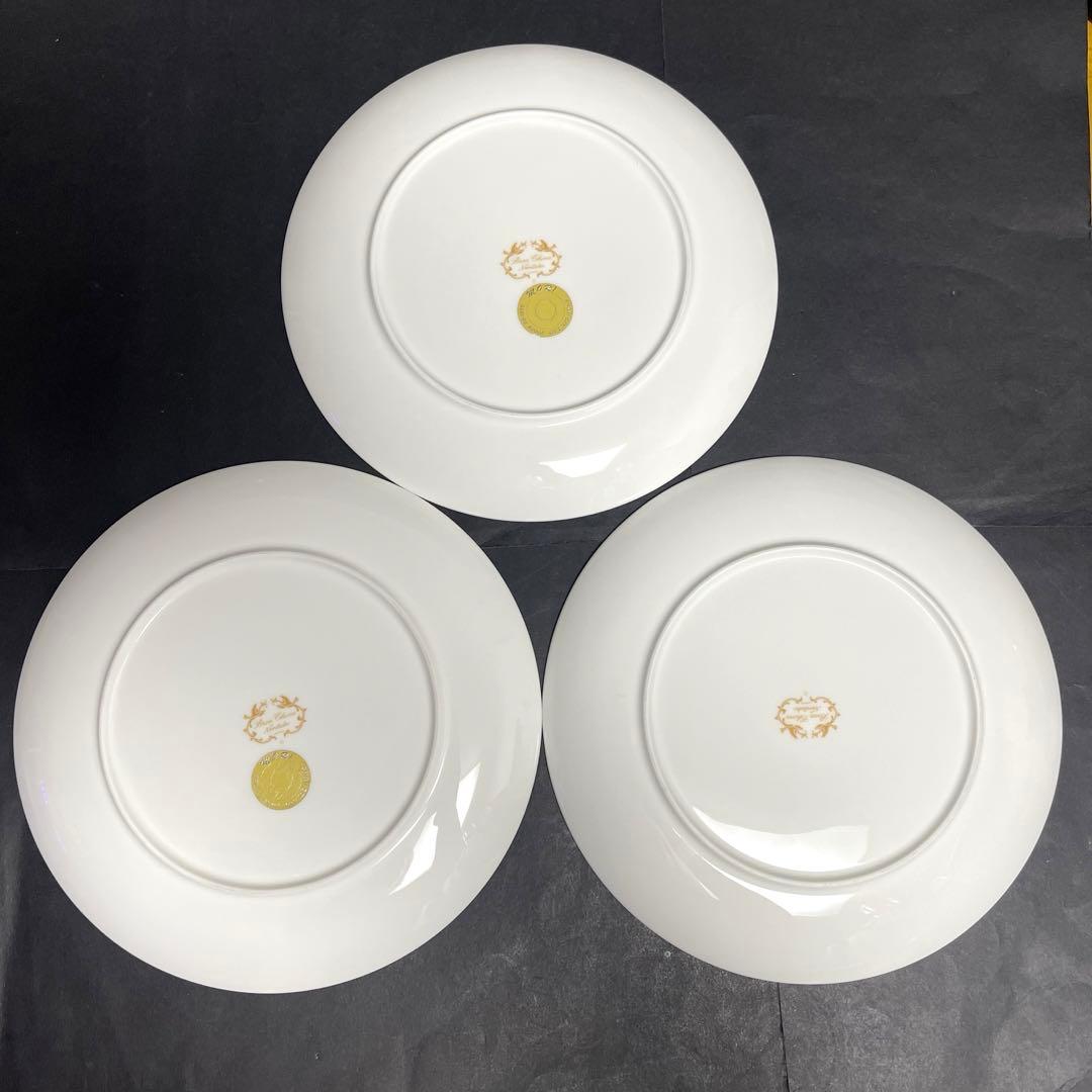 ノリタケ　マーブル柄プレート　3枚　玄武/青龍/朱雀