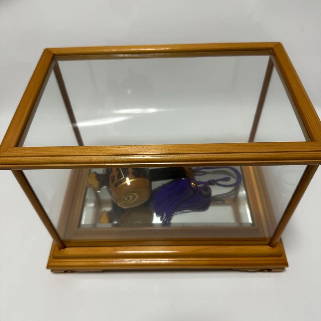 本鼈甲　べっ甲細工　ねずみと小槌　ガラスケース付き　縁起物