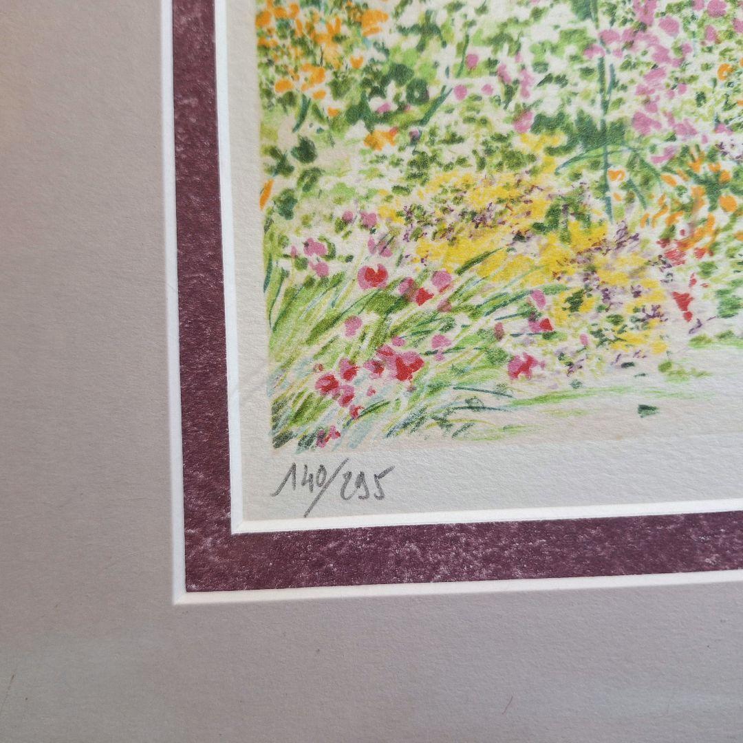 【限定版画】ヴィルジニー・ナミアス シルクスクリーン「庭園の調べ」額装済み