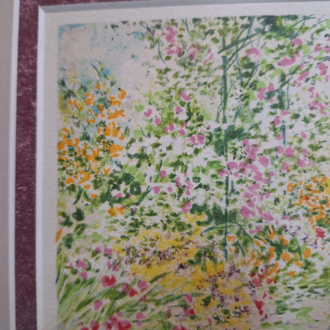 【限定版画】ヴィルジニー・ナミアス シルクスクリーン「庭園の調べ」額装済み