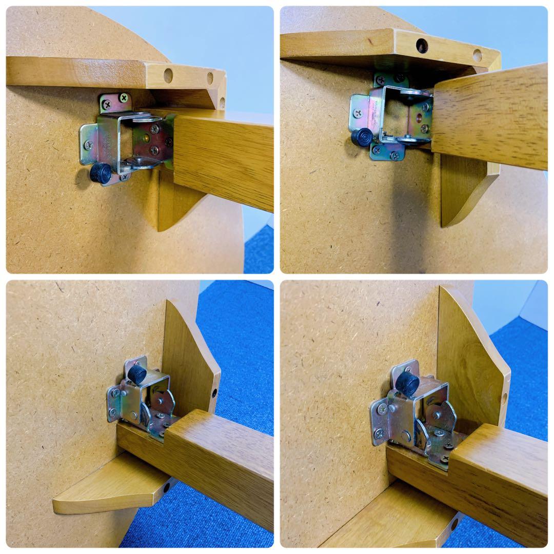 昭和レトロ　和家具　折りたたみ式ヴィンテージ丸ちゃぶ台　円卓　丸座卓　丸テーブル