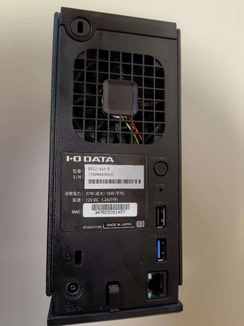 外付けハードディスク・ドライブ IODATA HDL2-AA6E 6TB