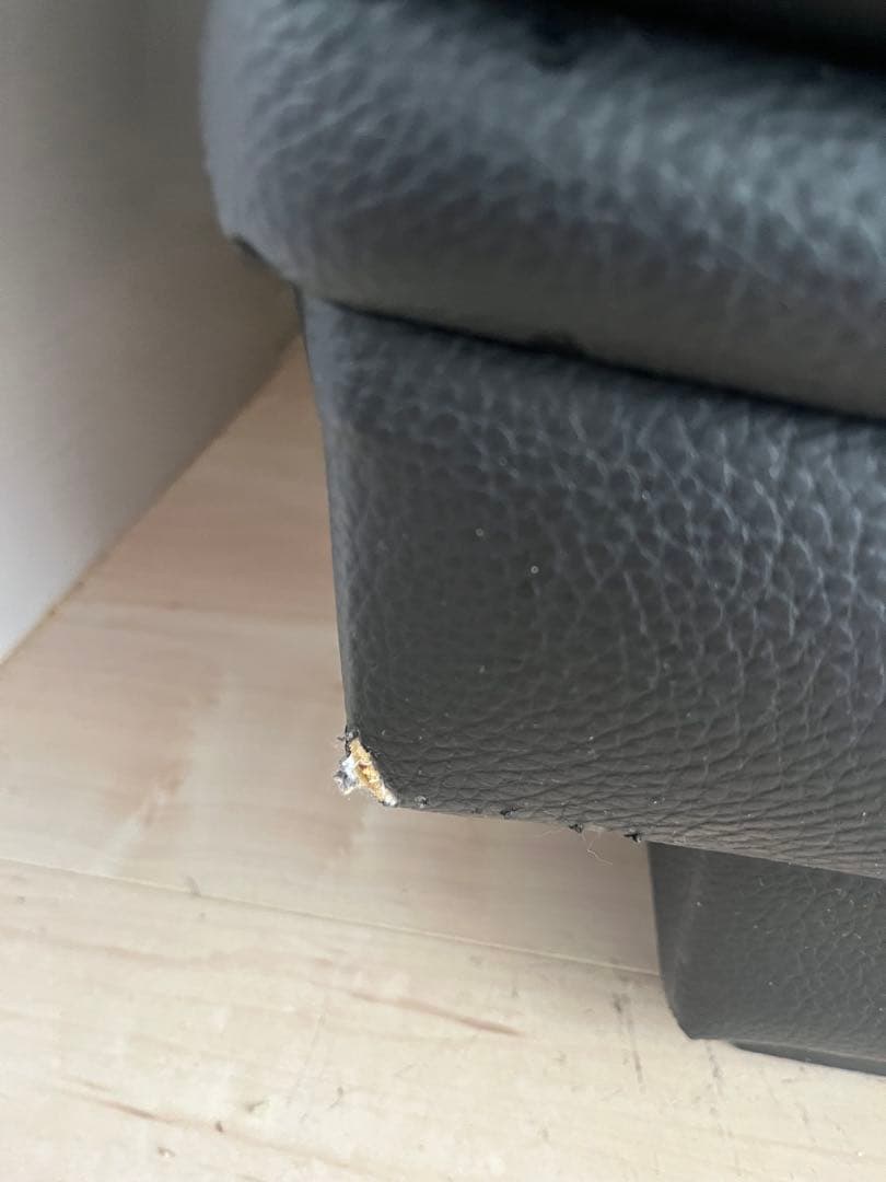 【セール】黒の3人掛けソファ（現地受け取りのみ）