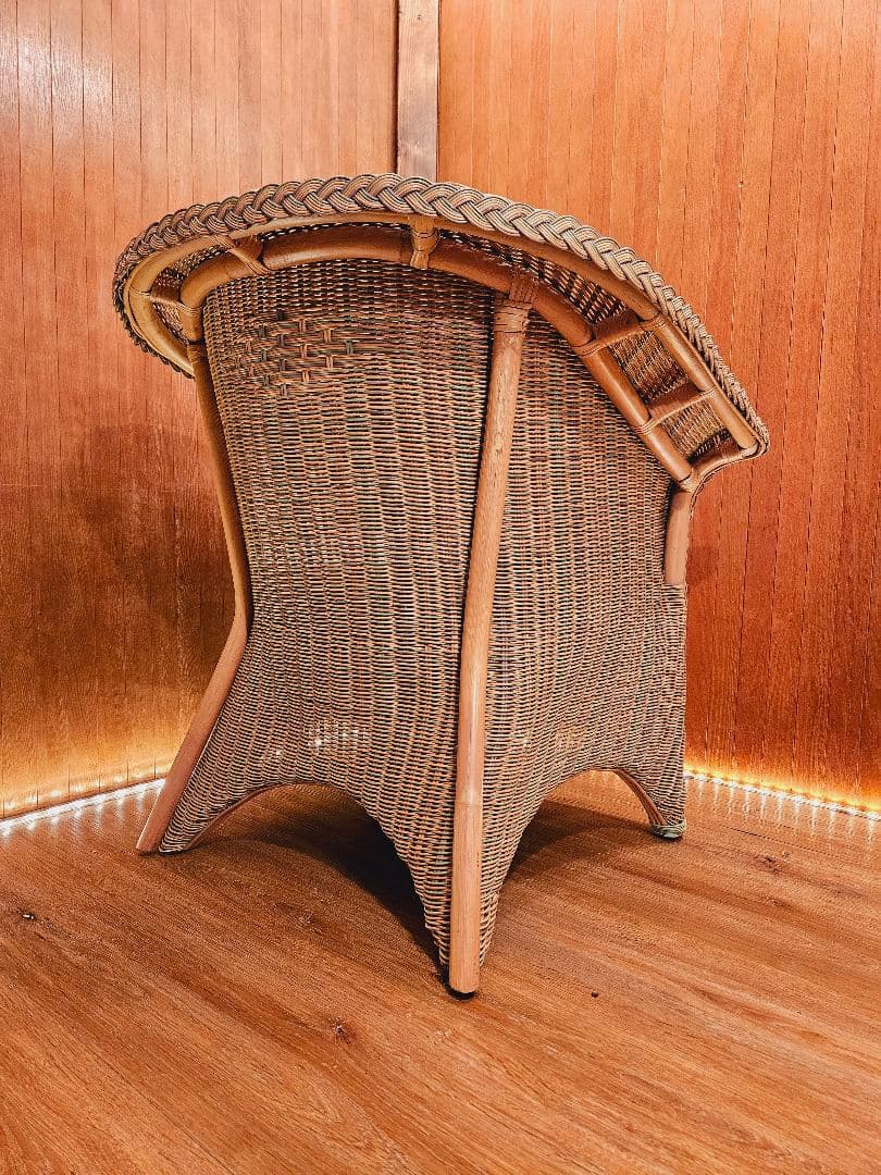 Rattan Auster ナチュラル天然素材 日本製 1Ｐソファ ①