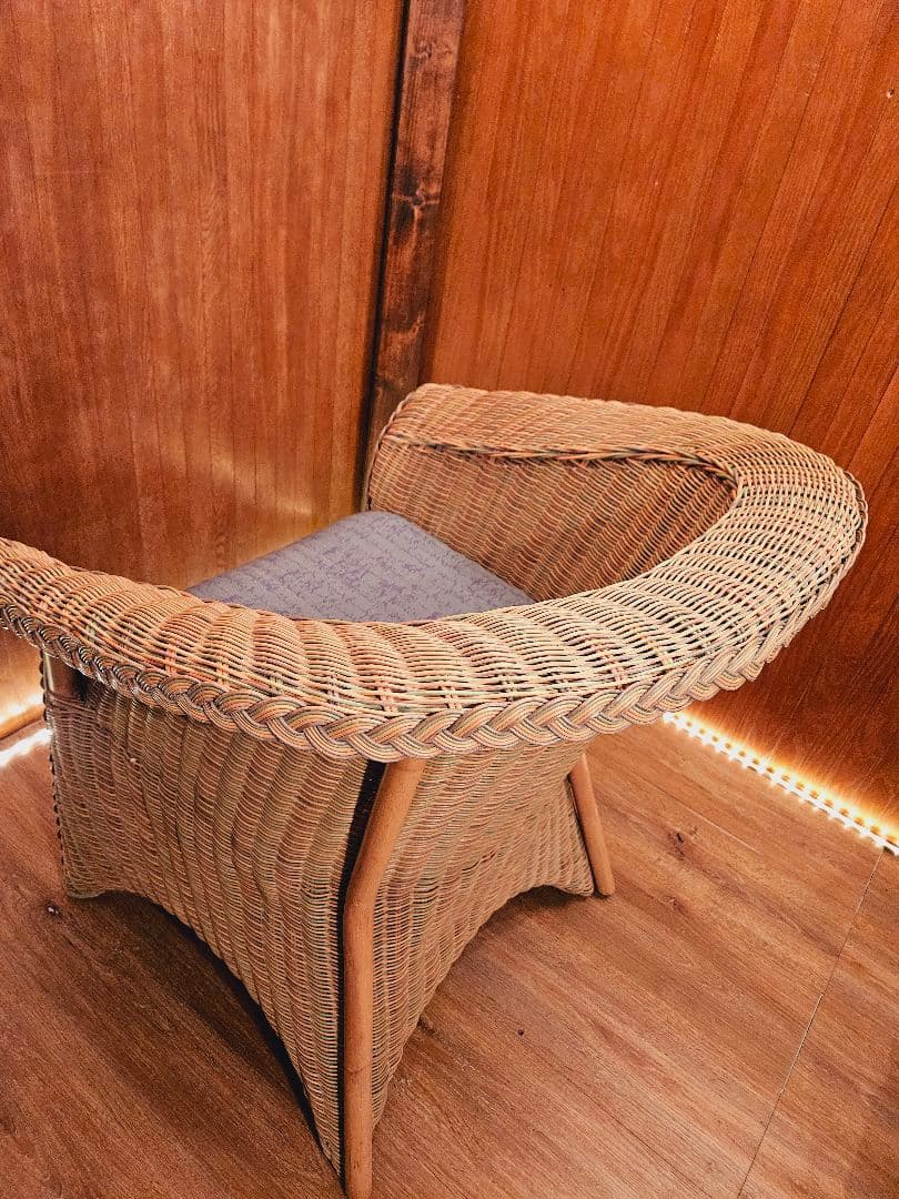 Rattan Auster ナチュラル天然素材 日本製 1Ｐソファ ①