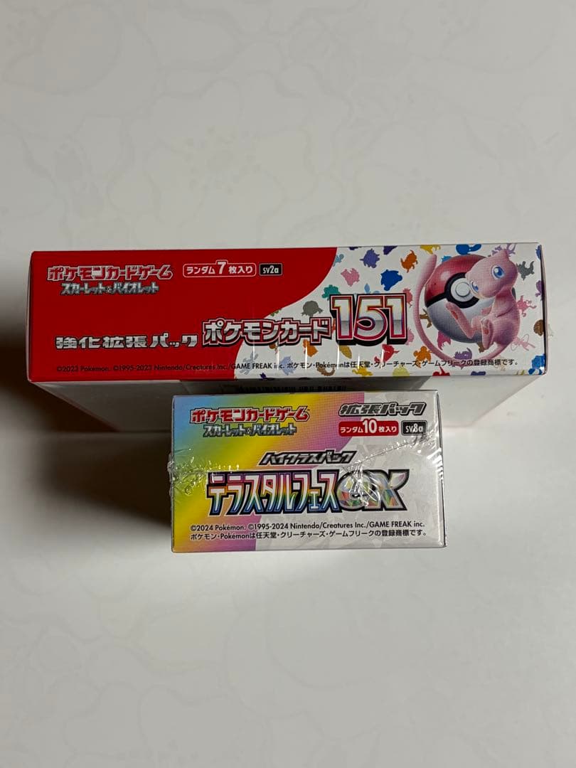 ポケモンカード　151 テラスタルフェス　シュリンク付き　新品未開封BOX