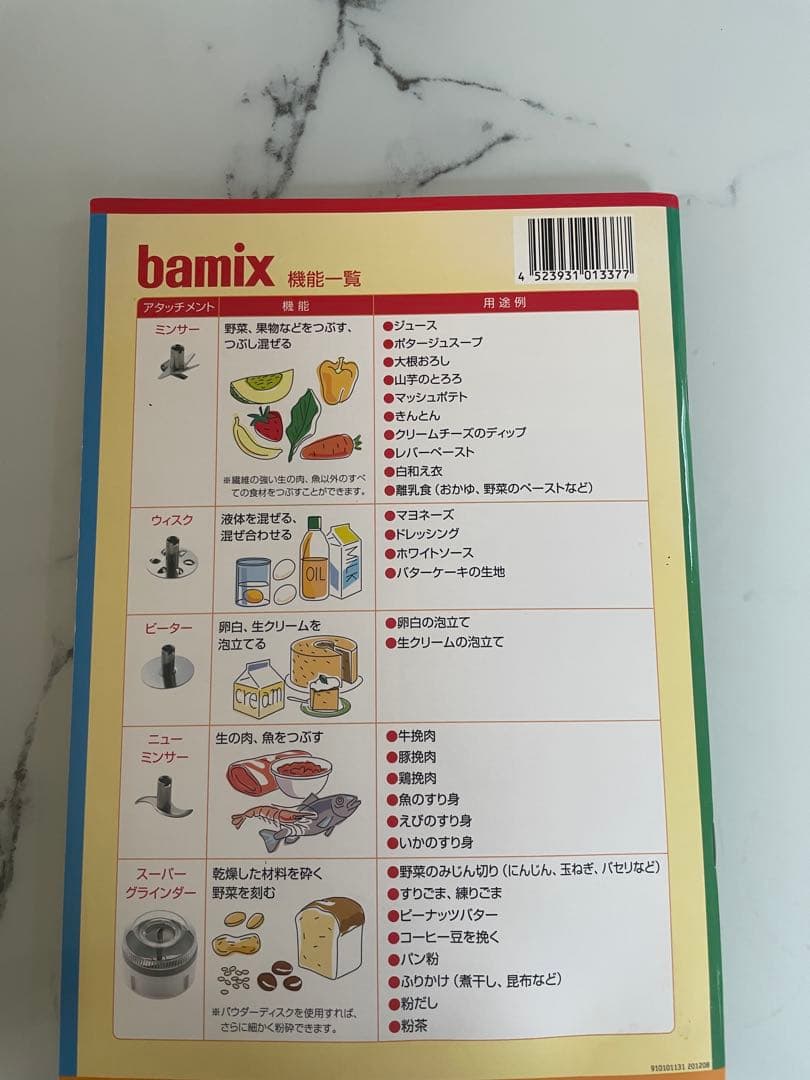 お料理ビギナーに　手軽に使えるbamix m250レッド