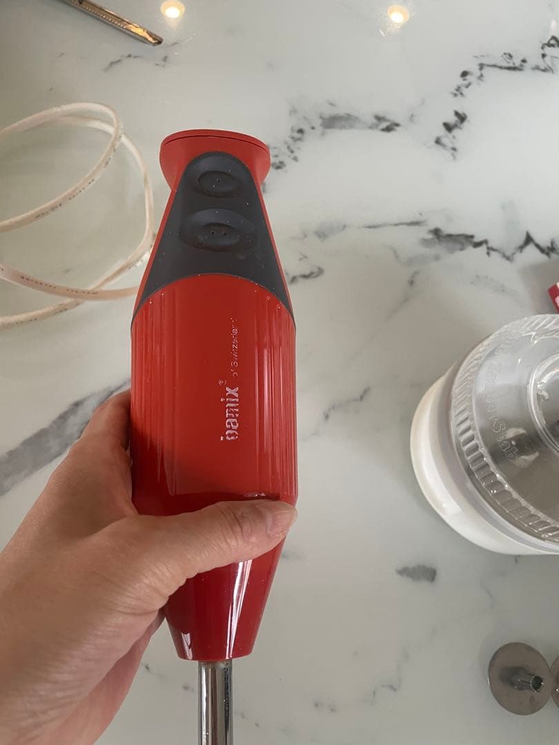 お料理ビギナーに　手軽に使えるbamix m250レッド