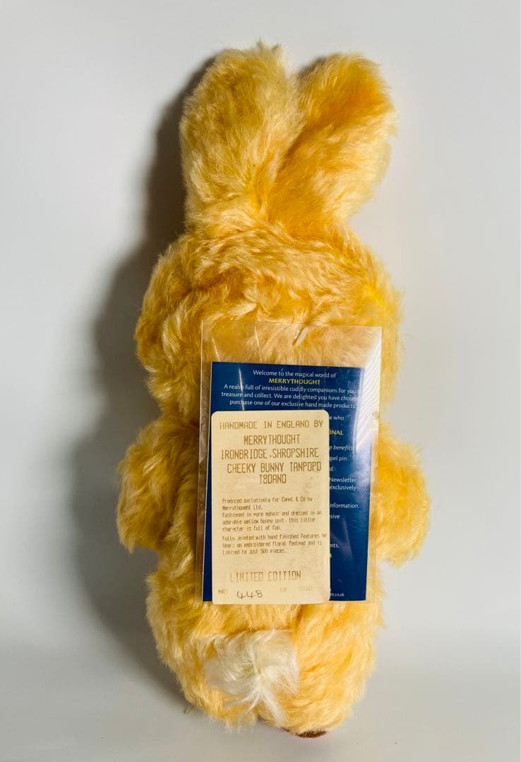 メリーソート　テディベアぬいぐるみチーキーバニーたんぽぽ刺繍限定