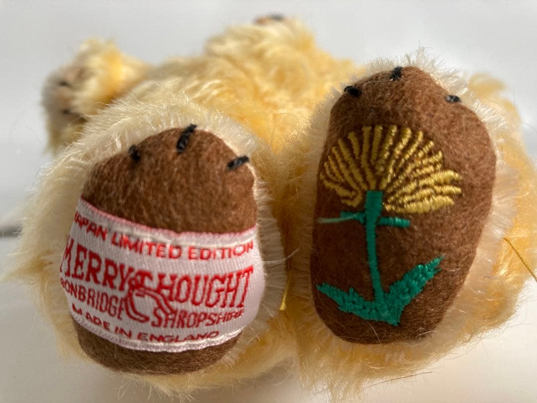 メリーソート　テディベアぬいぐるみチーキーバニーたんぽぽ刺繍限定