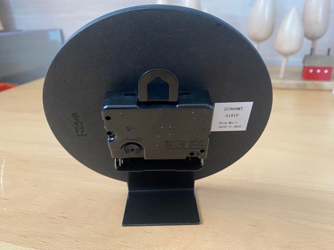 ムーミン 置時計　掛け時計 リトルミィ　ザッカレラ イタリア製陶器枠 限定