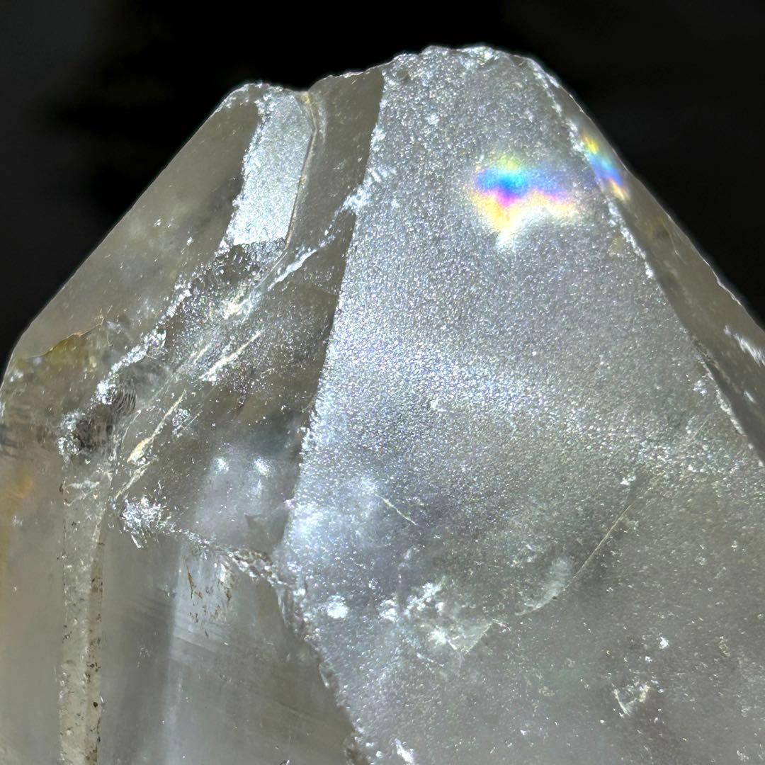 ☆ラッキー様！帝王秘宝！極美！アナテース　レインボー　水晶　原石　クラスター