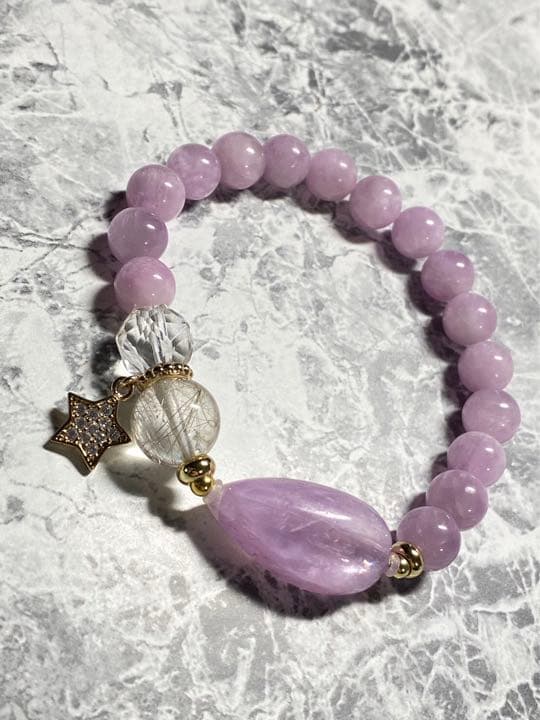 クンツァイト　デザイン　ブレスレット